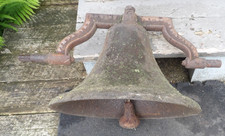Original Antique 16 Cast Iron Farm Pump Fire Engine Bell Seneca Falls Ny