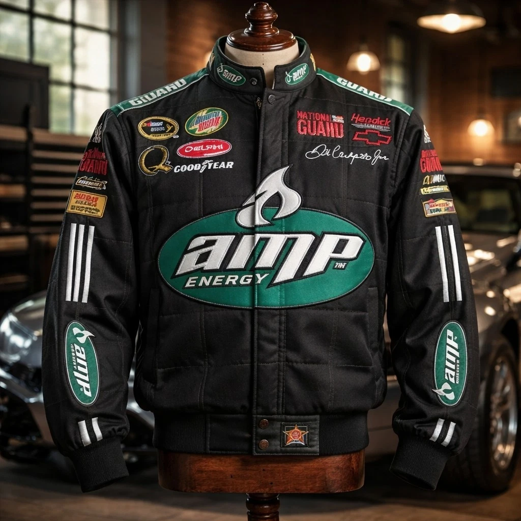 Dale Earnhardt Jr. NASCAR Racing National Guard Amp Energy Jacket