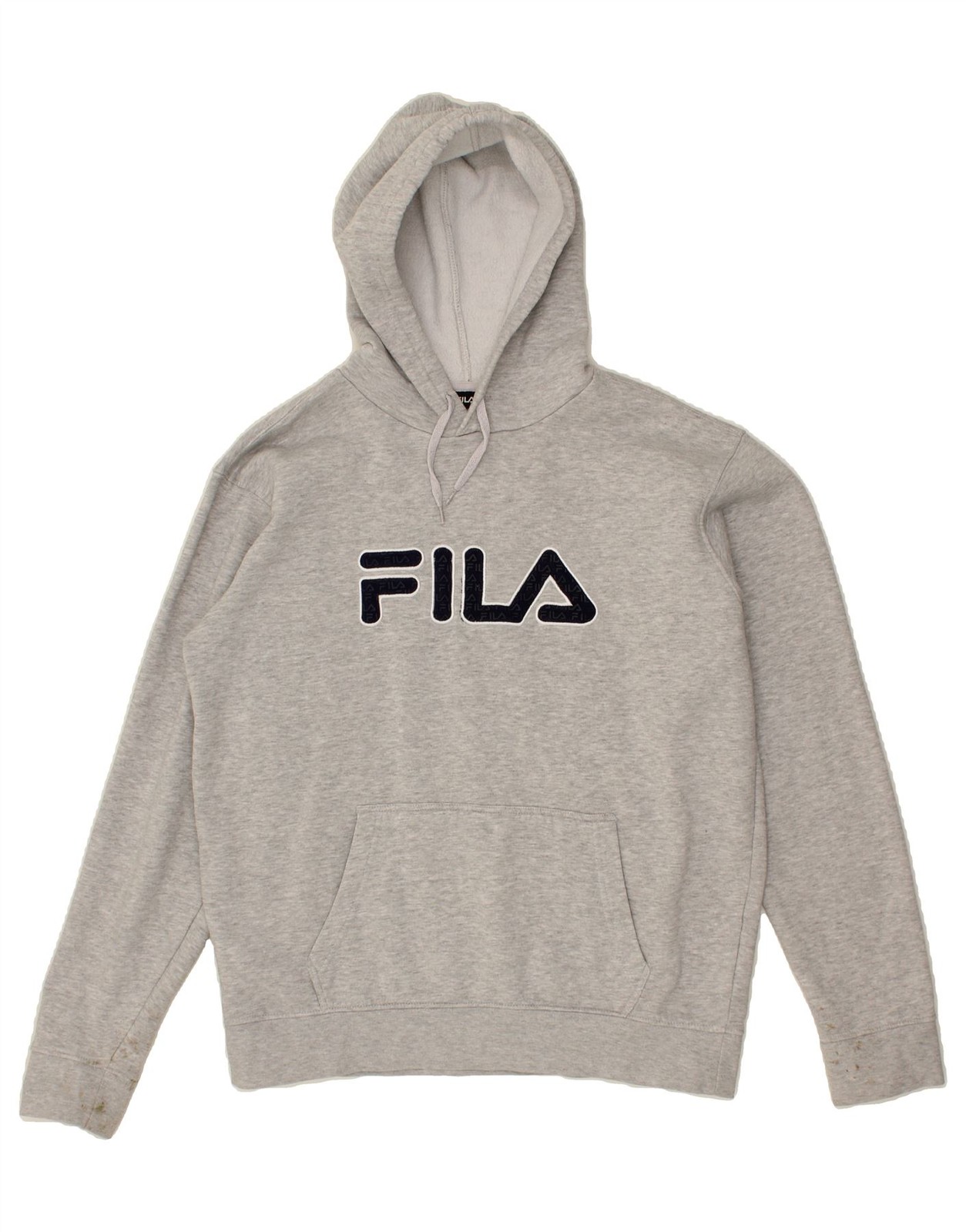 FILA Maglione Uomo Grafico con Cappuccio Grande Grigio BP88