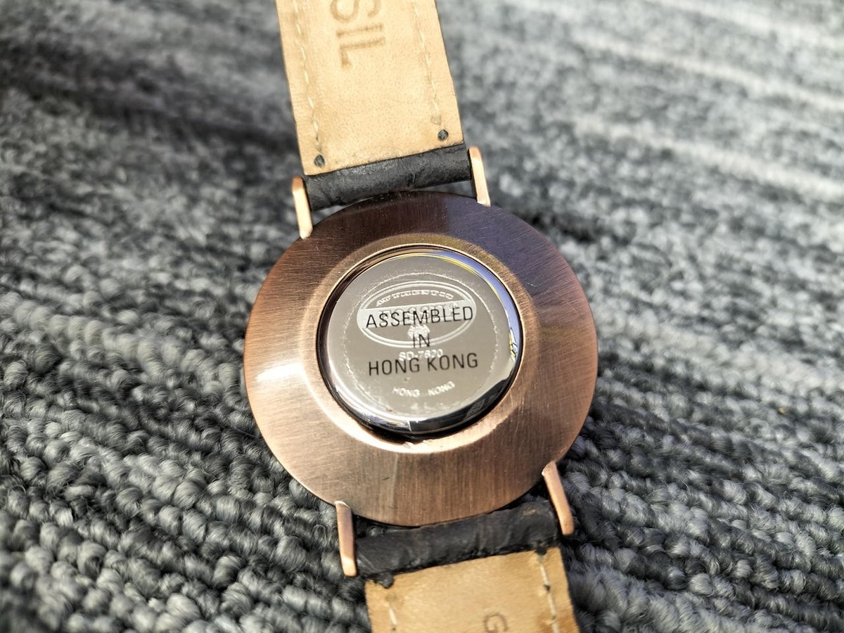 FOSSIL SD-7620 Rare Sundial Horizontal Sun Dial Watch with Box 