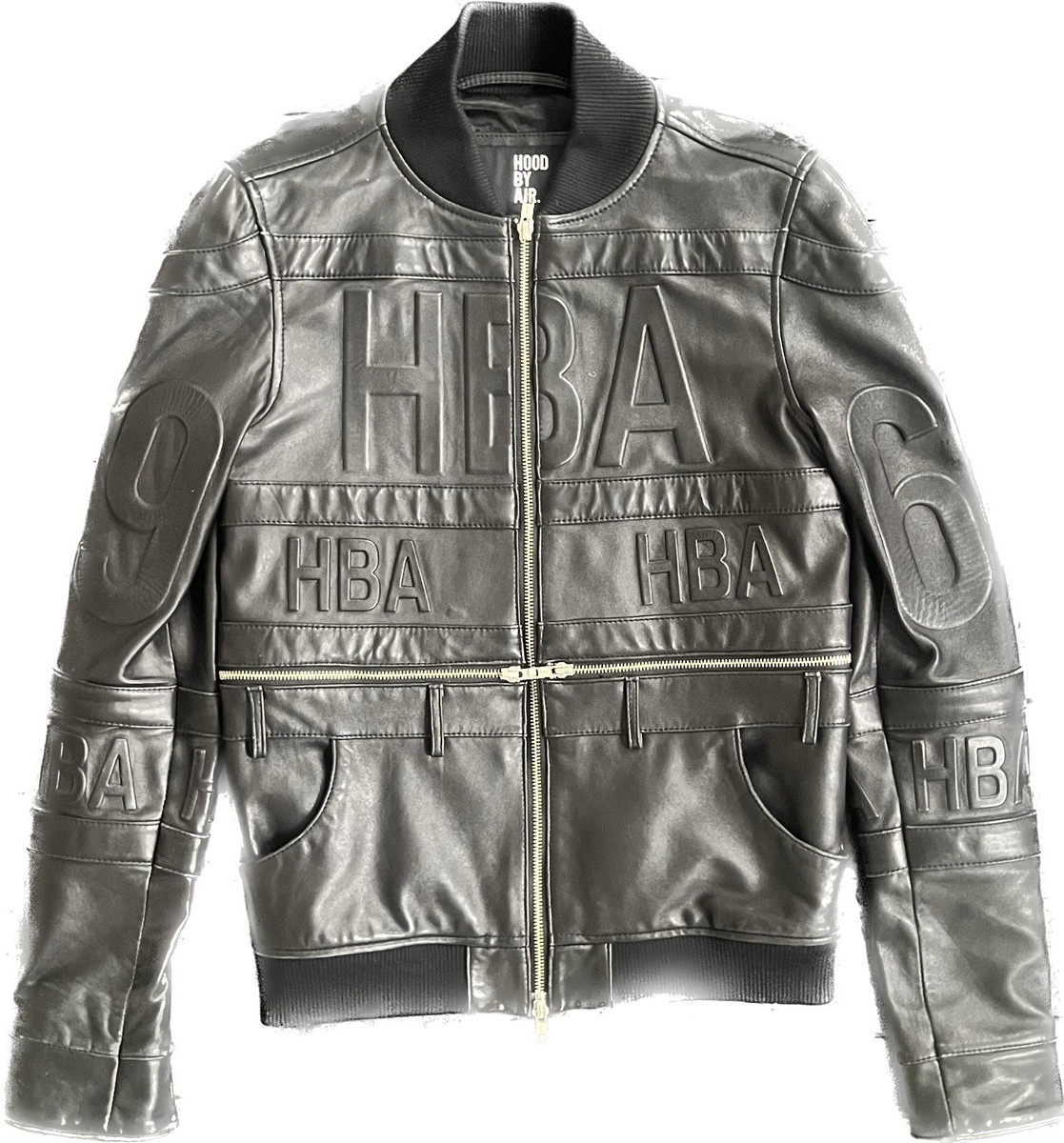 Hood By Air S/S 2015 Lamb Leather Bomber Jacket Black XS | eBay