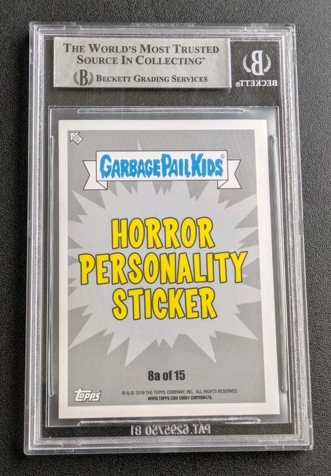 Topps Garbage Pail Kids Horror Personality Guillermo Del Toro 2019 autógrafo #8a Foto 2 de 2