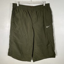 Nike Mens Khaki Track Stretch Lightweight Shorts Size XL Good Worn Light Scratch