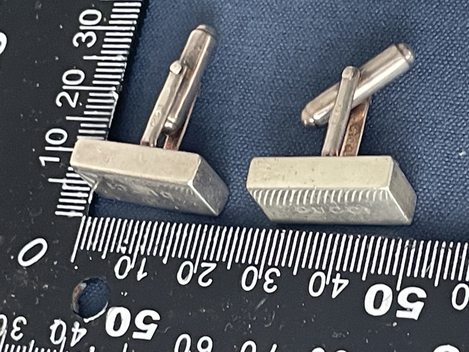 Gucci Cufflinks Solid 925 sterling silver Rectang… - image 3