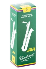 Vandoren Java Green Bariotne Saxophone Reeds, 5-Pack, 3.0 Strength