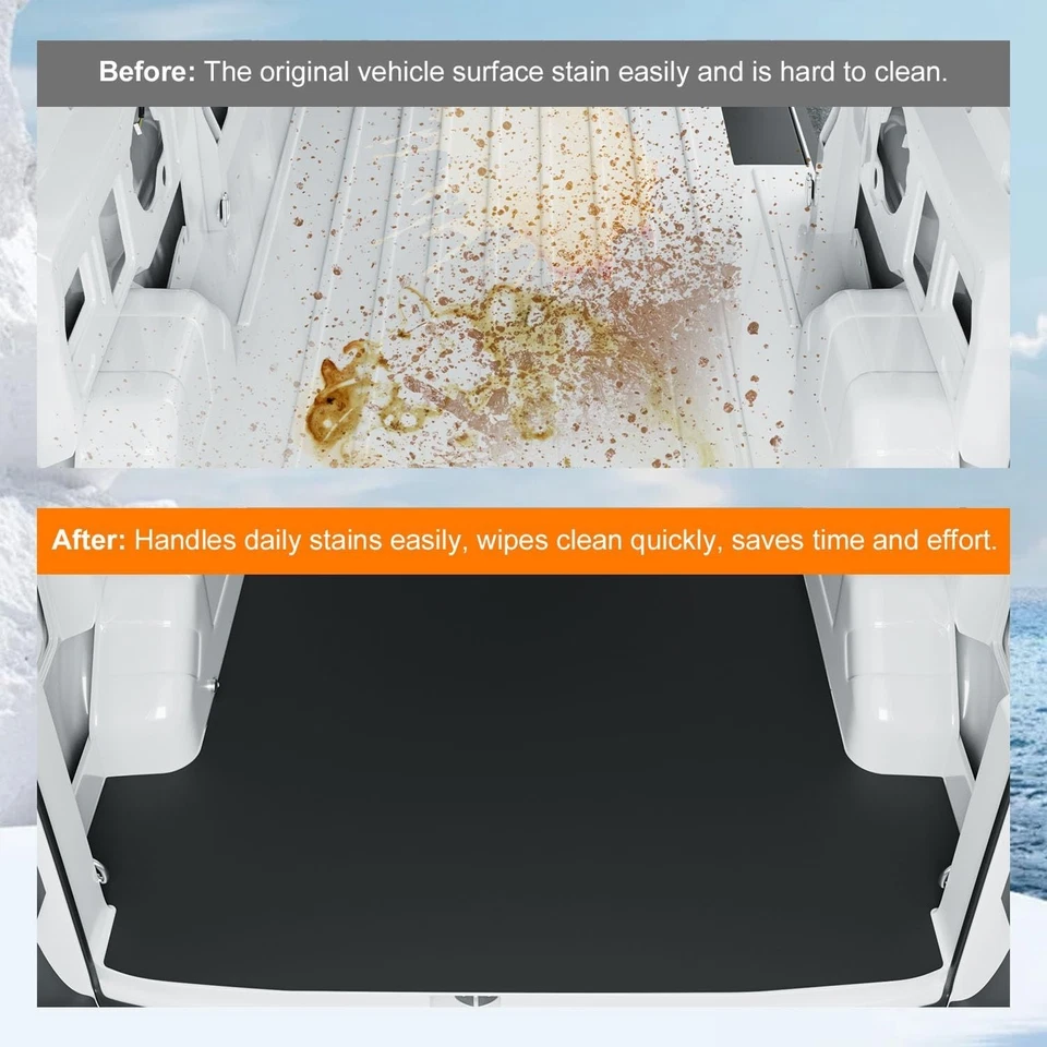 For 2015-2025 Ford Transit Cargo Mat Trunk Mat Long Series Vans Cargo Liner - Image 3 of 4