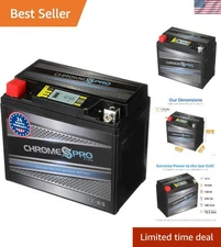 Reliable iGel -BS Battery with LCD Display, 180 CCA Perfect for Motorcycle & UTV