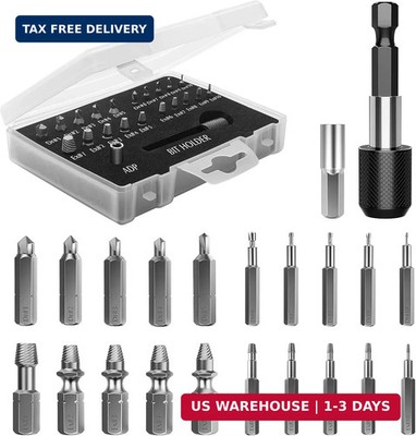 Damaged Screw Extractor Set, 22 PCS Easy Out Stripped Screw Extractor