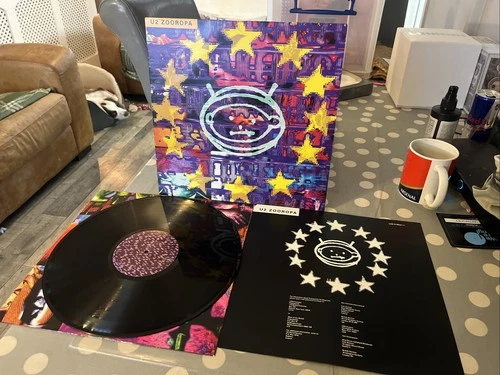 U2 Zooropa OG 1993 EU LP 1st Press Island 518047-1 EX/EX PLAYED ONCE !!