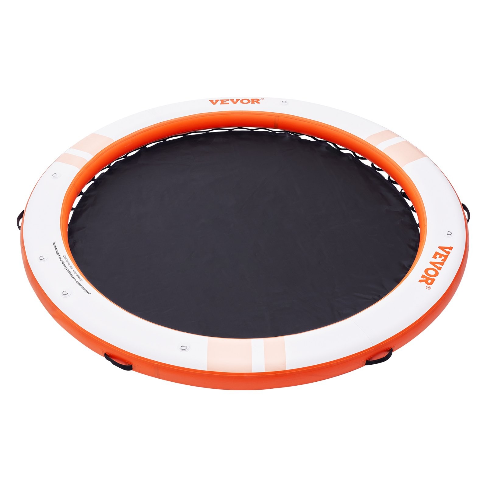 Inflatable Floating Dock, ø10FT Inflatable Dock Platform with ø8FT Trampoline Me