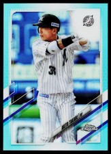 2021 Topps Chrome NPB #33 Akito Takabe Aqua Refractor #/199