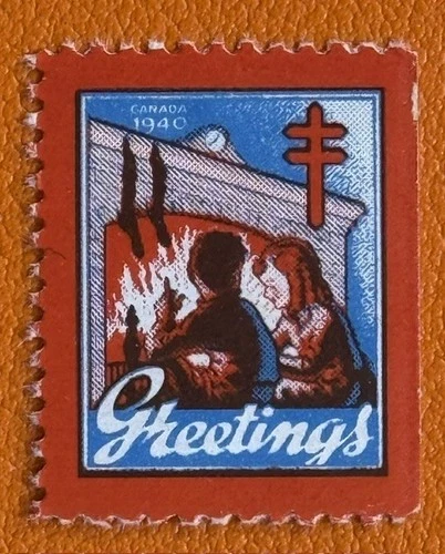 1940 Canada Christmas Seals Tuberculosis TB Cinderella Poster Stamp MNHFG