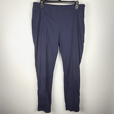 Anatomie Sonia Curvy Side-Zip Pants Travel Stretch Women's L Blue Lightweight