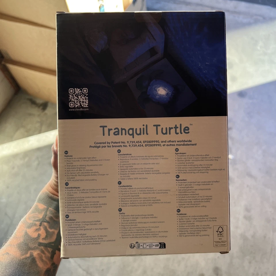 Luces nocturnas Cloud B Tranquil Turtle - Aqua Foto 2 de 2