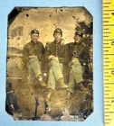 1/4 Plate Civil War Tintype Photo Union Soldiers Colored Portrait 1860s Tin Type