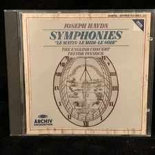 HAYDN Symphonies #6/7/8 Matin/Midi/Soir TREVOR PINNOCK - ARCHIV CD SOLID SILVER