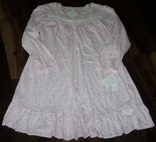NWT Eileen West BLUSH PINK FLORAL 39" Nightgown Women's XL 100 COTTON KNIT