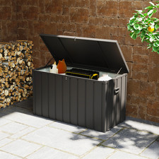 Storage Box Outdoor Waterproof with Wheels and Handles 450L