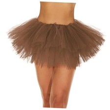 Tutu for Women Adults Teens 5 Layers Halloween Costume One Size Coffee Tutu
