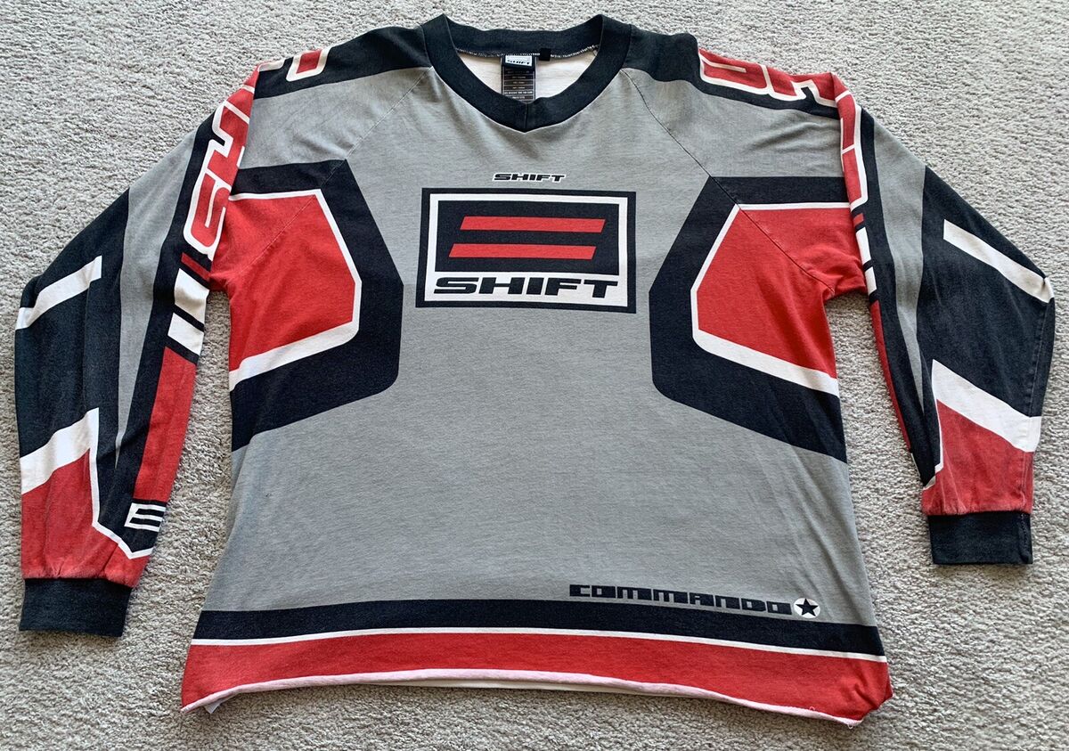 Vintage Shift Mx Jersey Commando XL 2000s Motocross Racing Vintage Shift Mx Jersey Commando XL 2000s Motocross Racing