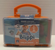 Blippi Lunch Box Surprise - 1 Figure  2 Accessories - Orange - New