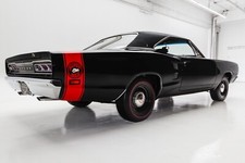 1969 Dodge Coronet Super Bee in blk | 24 X 36 INCH POSTER | Vintage classic car