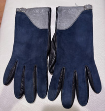 Genuine Leather Gloves with Wool Lining in Sz. 7.5 Made in Italy