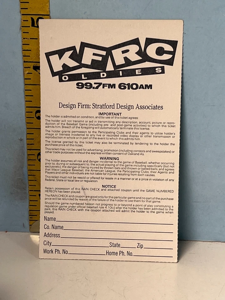 Boleto 19 de septiembre de 1995 Oakland A's vs Angels 1933 YB cubierta Henderson SB #1256 Foto 2 de 2