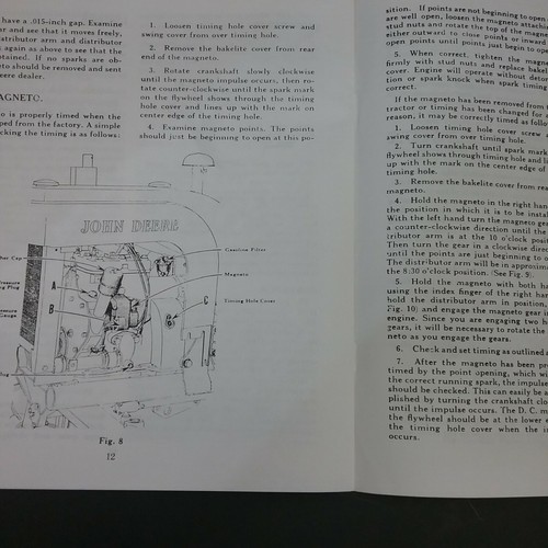 John Deere Model "L" Tractor Instructions No. 104T pamphlet, booklet, - Picture 8 of 9