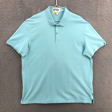 Calvin Klein Polo Shirt Men  s Size XL Short Sleeve Teal Blue 8733