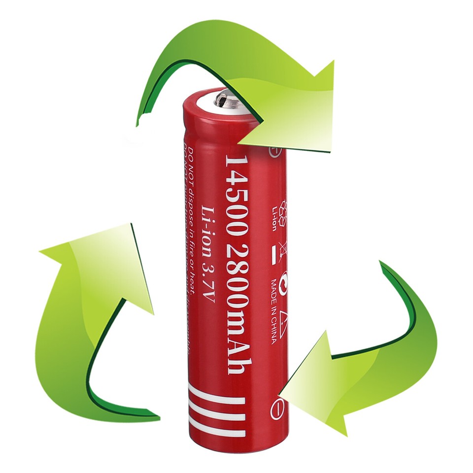 420pcs 14500 3.7V 2800mAH Lithium Liion Rechargeable Battery