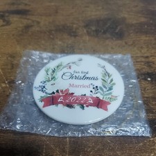 Our First Christmas Married Ornament 2022 - Wedding Ornament