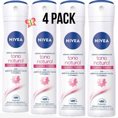 4 NIVEA Desodorante Tono Natural (Classic Touch)