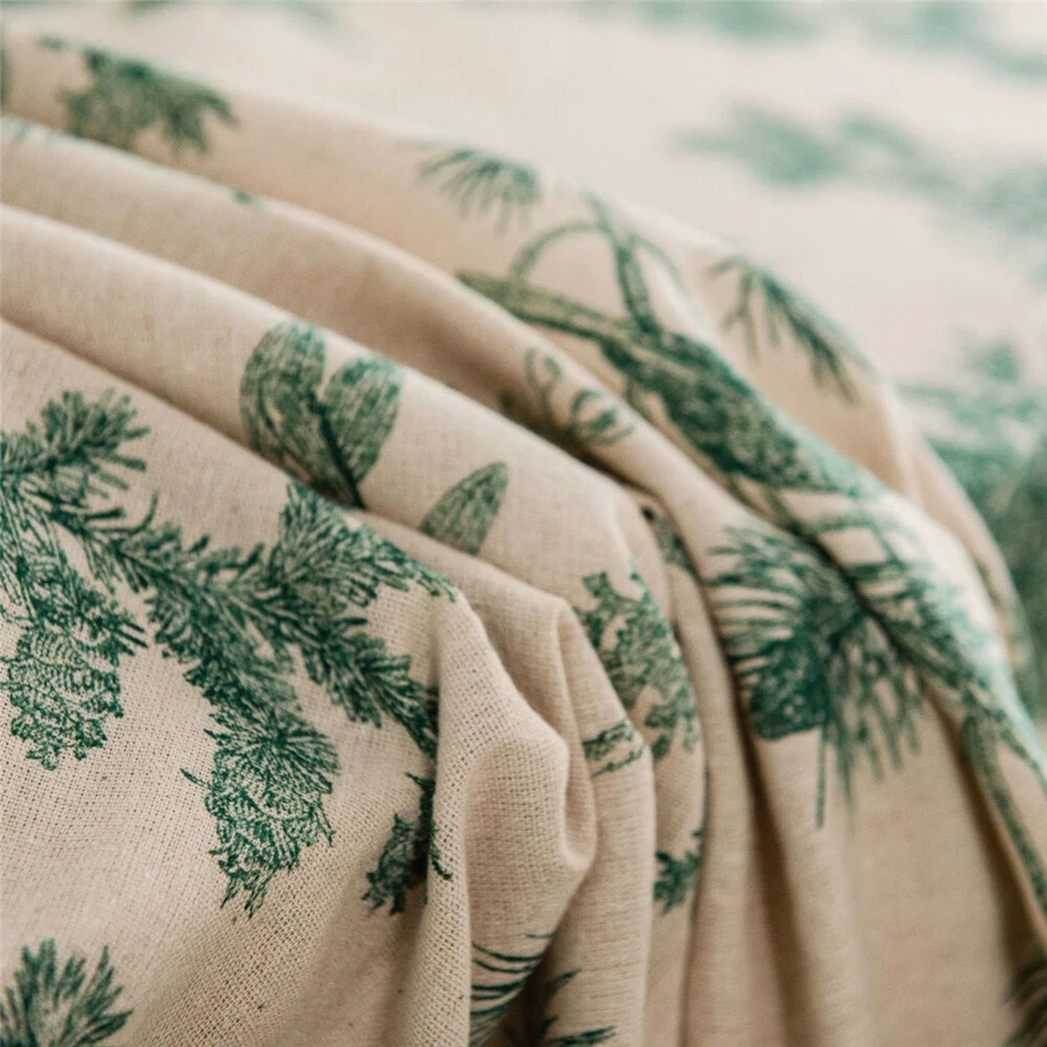 Pine Rectangle Tablecloth Desk Tea Table Cloth Covers Kitchen Dinner Home Decor - Image 4 of 4