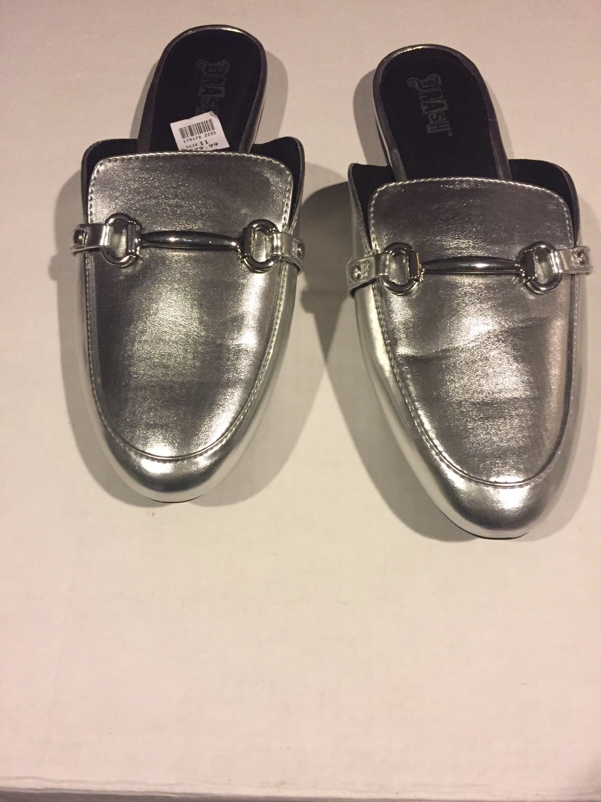 PANTOFOLA D’ORO Brash ciabatte estive mezza scarpa fondo piatto sandali ciabatte nuove con scatola argento 11