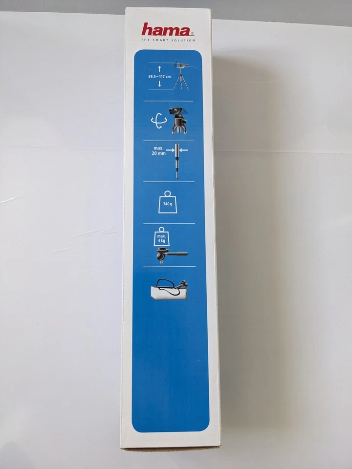 Hama Traveller Mini Pro Tripod 39.5-117cm Compact Camera Tripod 3-Way Ball Head - Image 4 of 4