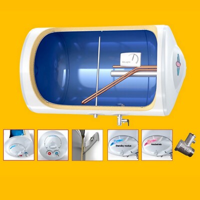 80 100 120 150 Liter L waagerecht horizontal Elektro Warmwasserspeicher Boiler