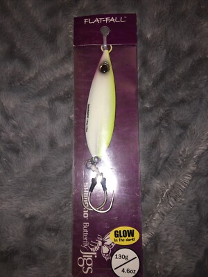 Shimano Super Glow BUTTERFLY FLAT-FALL Jigs (BFLFF130SG) Fishing