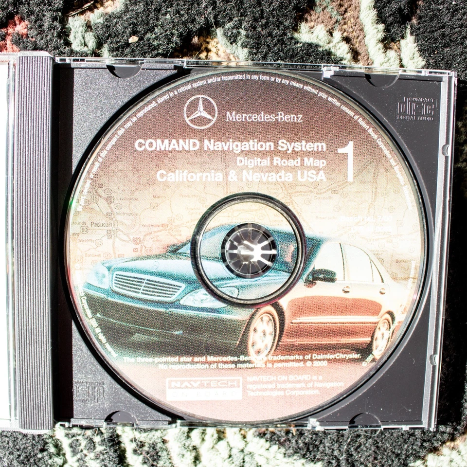 MERCEDES BENZ CLK320 2001 GPS Navigation System Digital Road Map Disc CD - Image 4 of 4