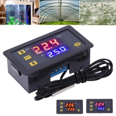 &+.US-12V 24V 110-220V Digital Thermostat Temperature Controller Meter Regulator