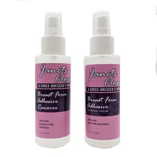 Janets Closet Medical Grade Breast Form Adhesive and Remover COMBO Made in USA