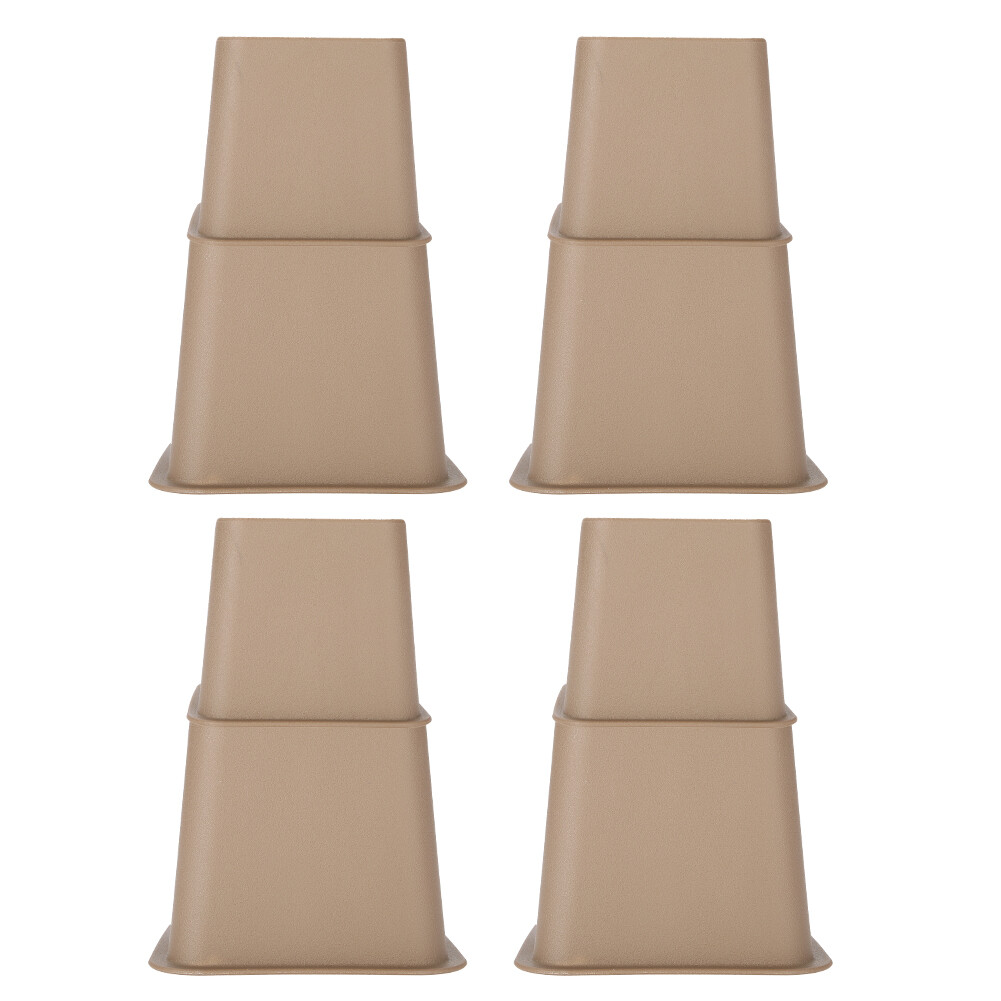 8Pcs 3/5Inch Sofa Furniture Raisers Heavy Duty Square Bed Leg Risers
