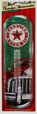 Texaco Gasoline Motor Oil  17" Tin Metal Thermometer Indoor Outdoor Garage