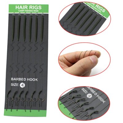 Hair Rigs Size Carp Hooklink Micro Barbed Hook For Carp