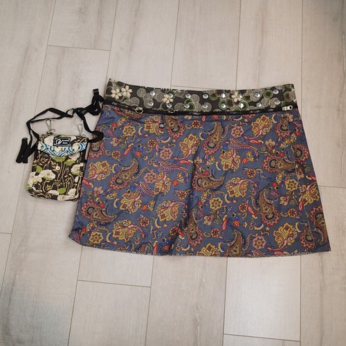 Arena Ibiza Festival Reversible Snap Waist one Size Skirt With Pouch - Picture 10 of 21