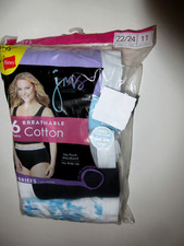 JMS Just My Size Hanes BRIEF Panties 6-Pack Breathable Cotton Womens Plus  11