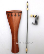 Jujube wood 4/4 Violin Tailpiece Rosewood Fiddler Tailpiece With Gut Fine tuner