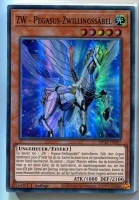 Yu-GI-OH Zw Pegasus Zwillingssäbel  Super Rare MP22-DE057