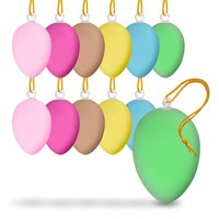 Pastell Ostereier 5Cm 12 St. – Oster Deko Kunststoff Eier Schlaufe Zum AufhäNgen