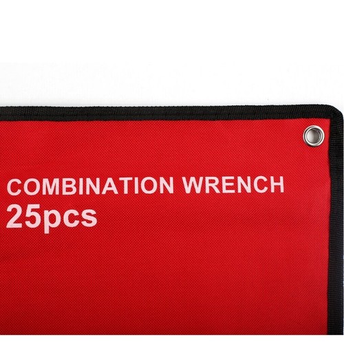 25 Pocket Spanner Wrench Tool Roll Foldable Tool Storage Canvas Bag Case - Picture 7 of 24